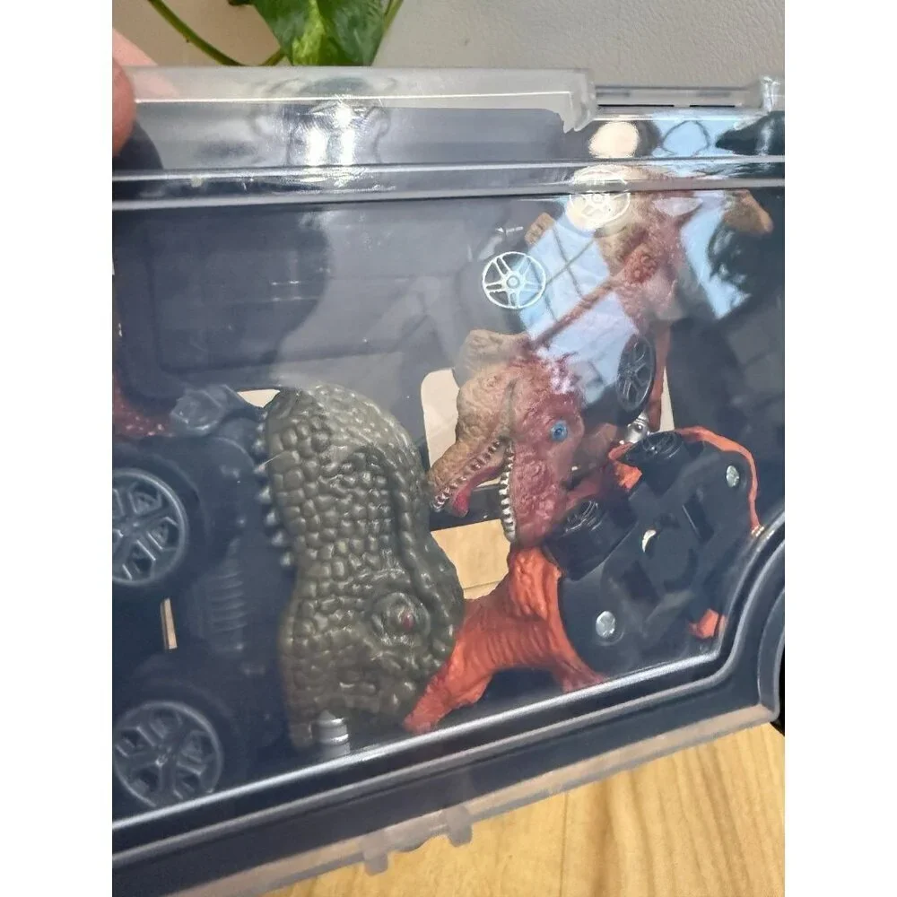 Dinosaur Monster Truck Set with Carrying Case & Trailer